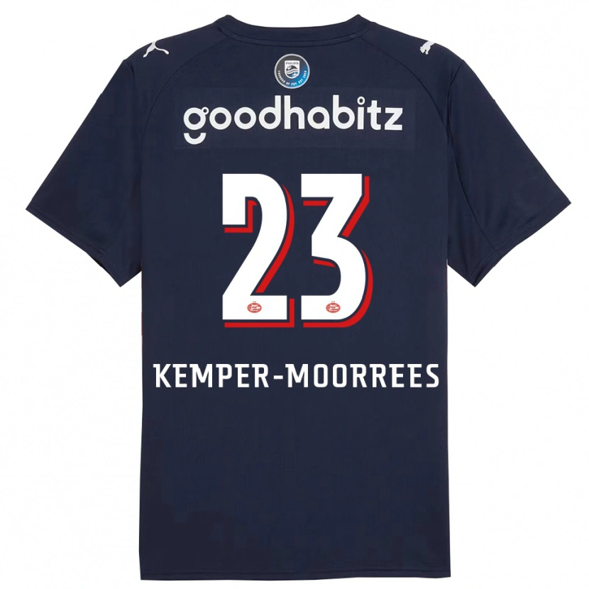 Danxen Hombre Camiseta Myrthe Kemper-Moorrees #23 Marino Blanco 2ª Equipación 2025/26 La Camisa