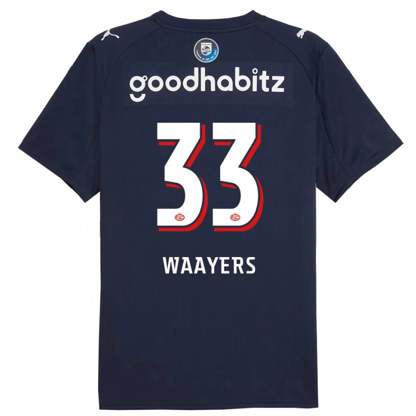 Danxen Hombre Camiseta Eus Waayers #33 Marino Blanco 2ª Equipación 2025/26 La Camisa