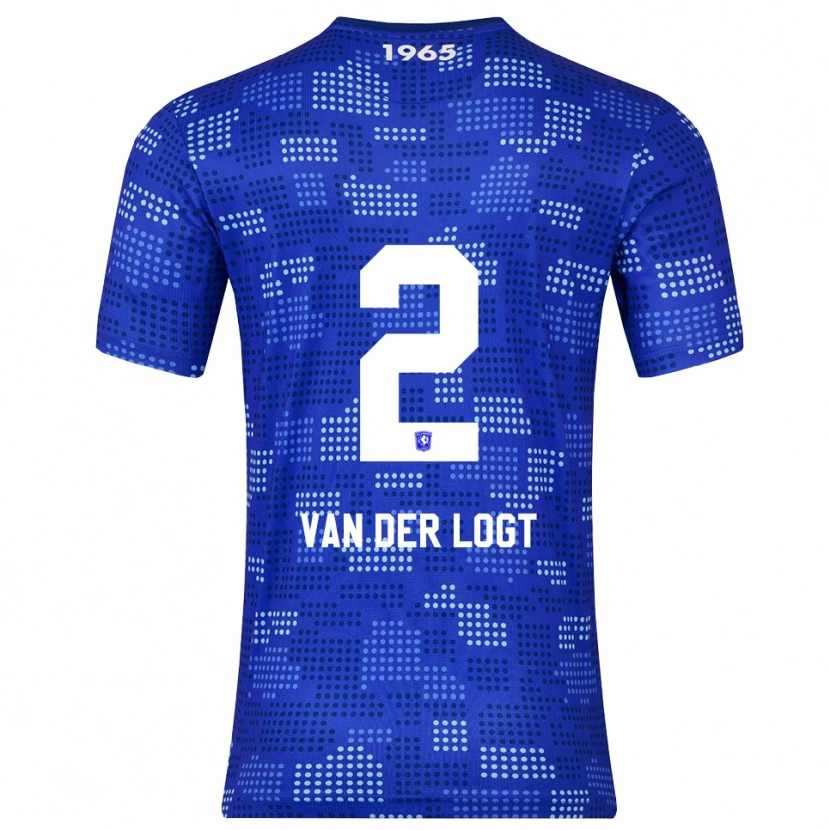 Danxen Hombre Camiseta Jim Van Der Logt #2 Azul Celeste 2ª Equipación 2025/26 La Camisa