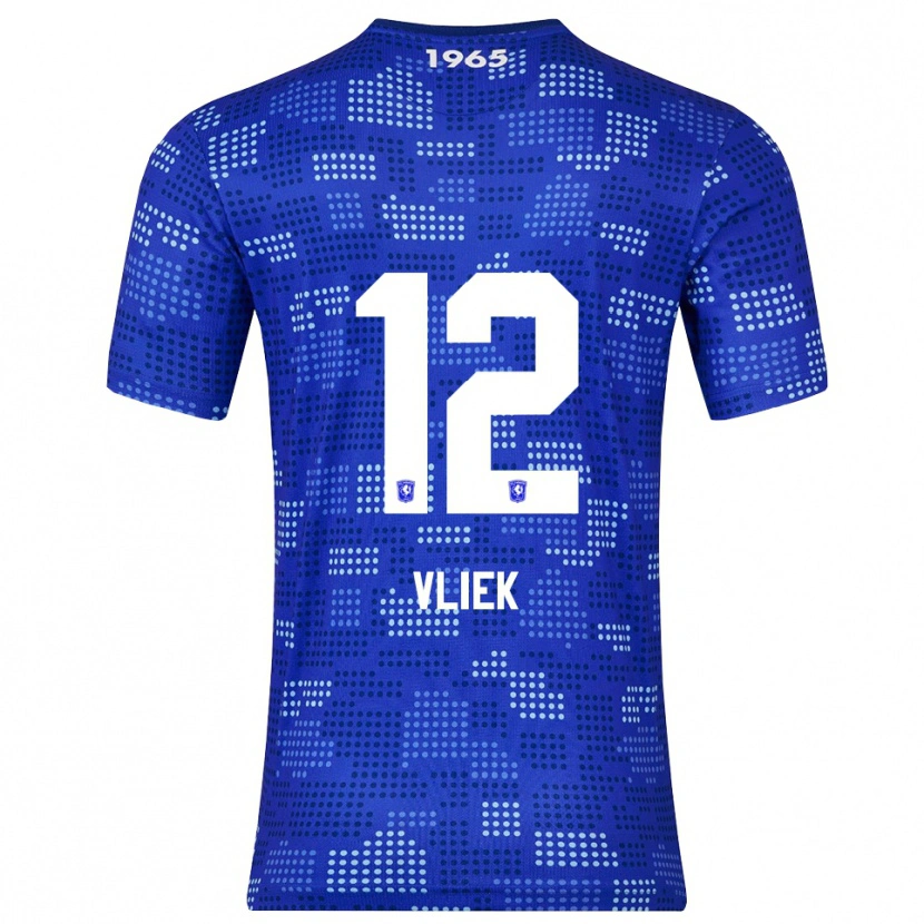 Danxen Hombre Camiseta Leonie Vliek #12 Azul Celeste 2ª Equipación 2025/26 La Camisa