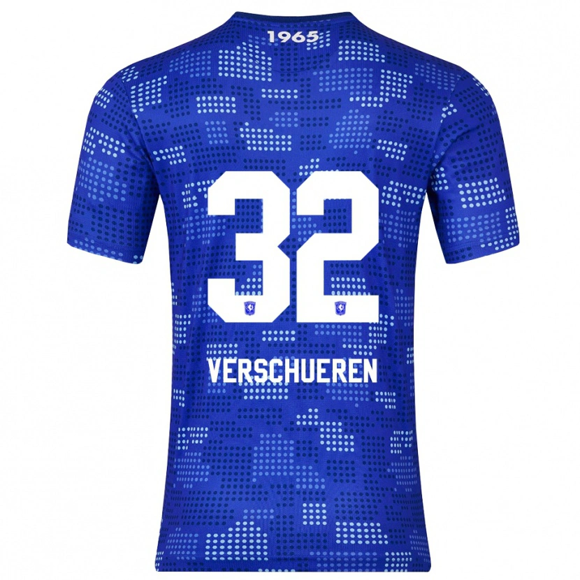 Danxen Hombre Camiseta Arno Verschueren #32 Azul Celeste 2ª Equipación 2025/26 La Camisa