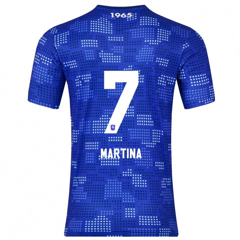 Danxen Hombre Camiseta Shi-Jon Martina #7 Azul Celeste 2ª Equipación 2025/26 La Camisa