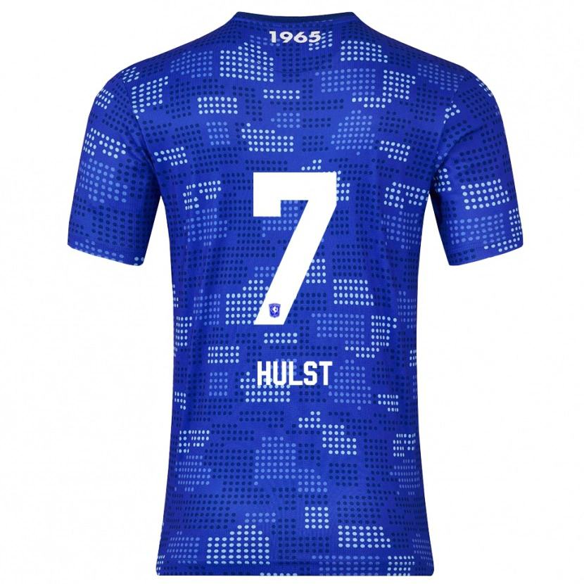 Danxen Hombre Camiseta Charlotte Hulst #7 Azul Celeste 2ª Equipación 2025/26 La Camisa