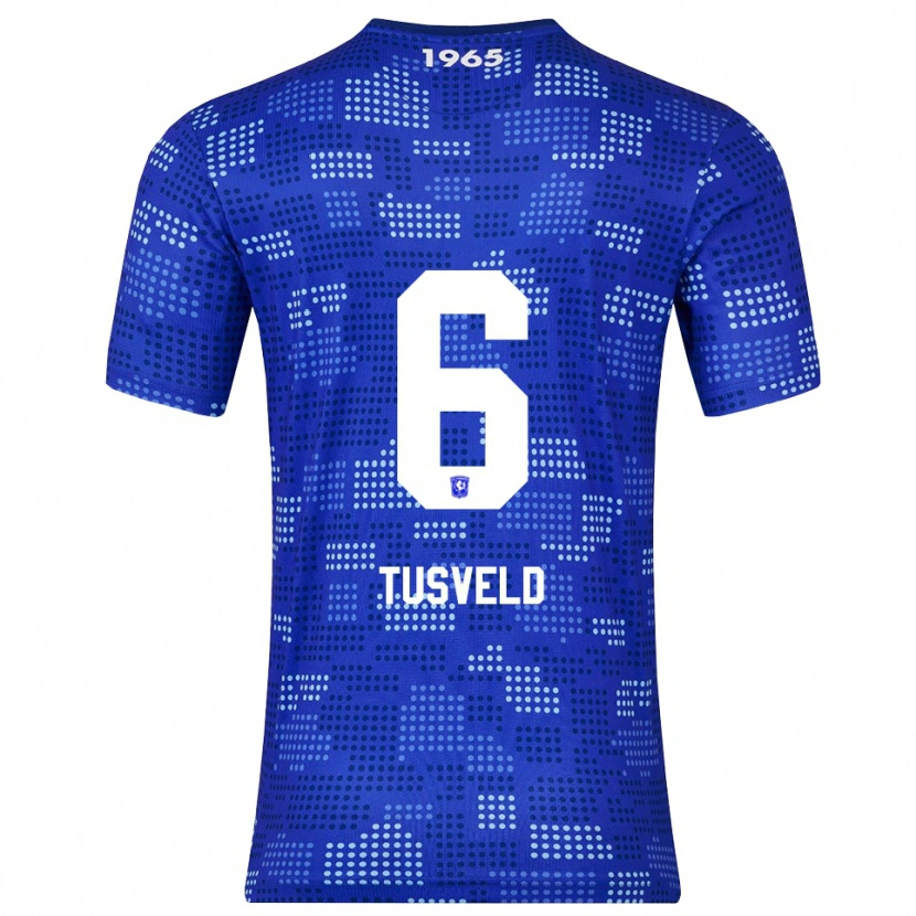 Danxen Hombre Camiseta Tijn Tusveld #6 Azul Celeste 2ª Equipación 2025/26 La Camisa