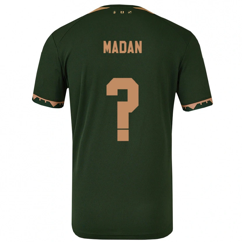 Danxen Hombre Camiseta Semih Madan #0 Verde Oro 2ª Equipación 2025/26 La Camisa
