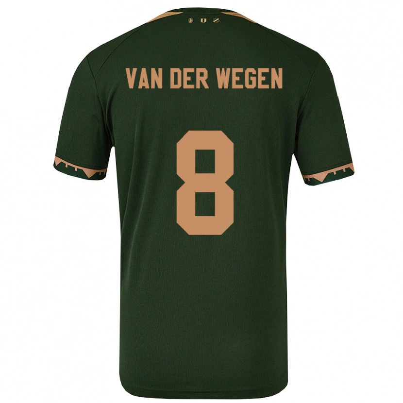 Danxen Hombre Camiseta Sil Van Der Wegen #8 Verde Oro 2ª Equipación 2025/26 La Camisa