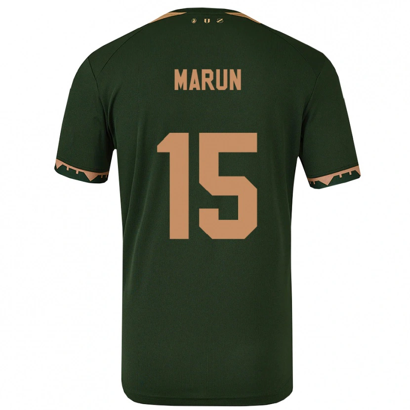 Danxen Hombre Camiseta Pedro Marun #15 Verde Oro 2ª Equipación 2025/26 La Camisa