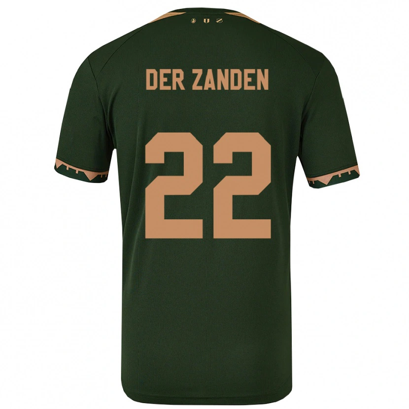 Danxen Hombre Camiseta Iise Van Der Zanden #22 Verde Oro 2ª Equipación 2025/26 La Camisa