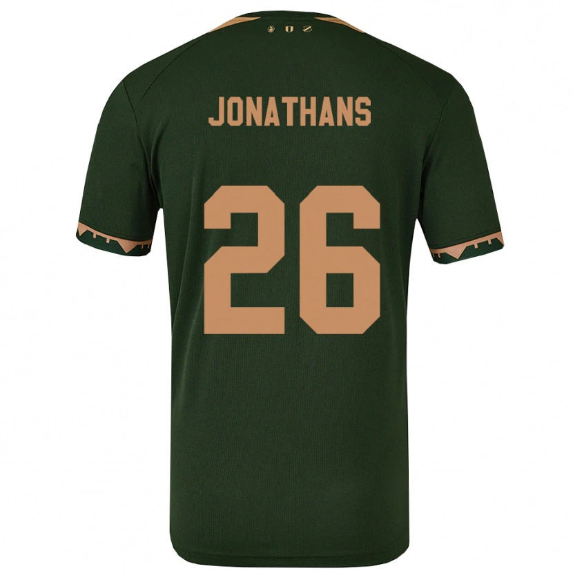 Danxen Hombre Camiseta Miliano Jonathans #26 Verde Oro 2ª Equipación 2025/26 La Camisa