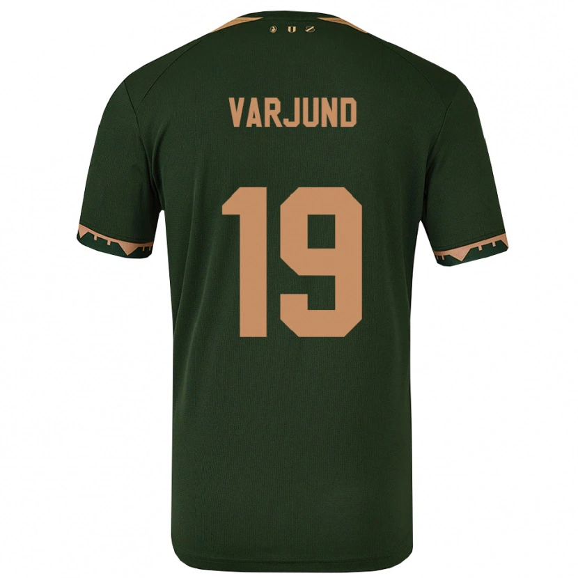 Danxen Hombre Camiseta Tony Varjund #19 Verde Oro 2ª Equipación 2025/26 La Camisa