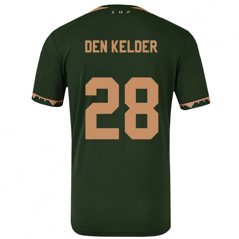 Danxen Hombre Camiseta Gera Op Den Kelder #28 Verde Oro 2ª Equipación 2025/26 La Camisa