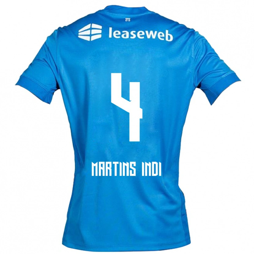 Danxen Hombre Camiseta Bruno Martins Indi #4 Azul Blanco 2ª Equipación 2025/26 La Camisa