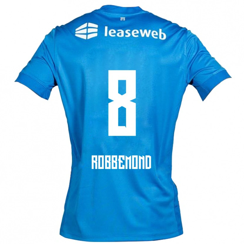 Danxen Hombre Camiseta Rio Robbemond #8 Azul Blanco 2ª Equipación 2025/26 La Camisa