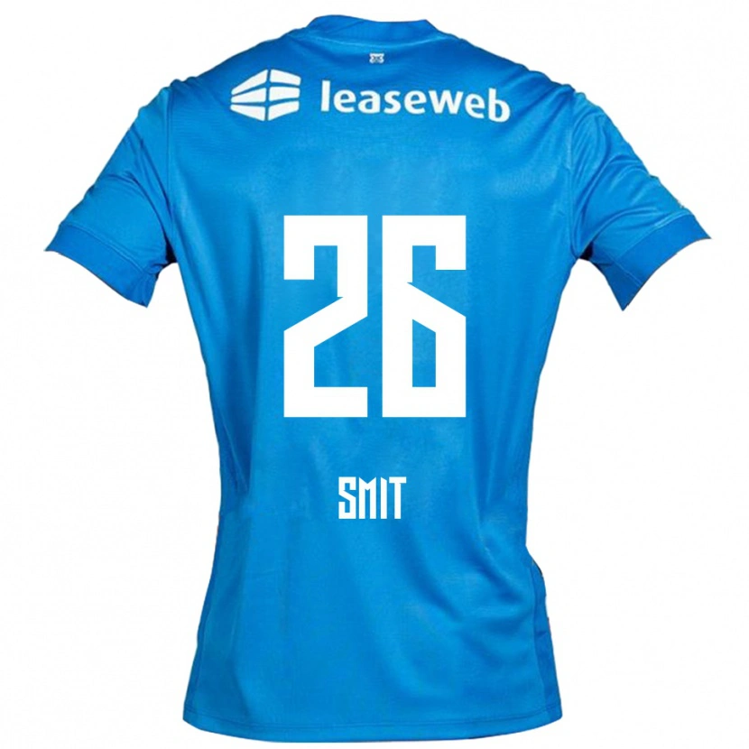 Danxen Hombre Camiseta Kees Smit #26 Azul Blanco 2ª Equipación 2025/26 La Camisa