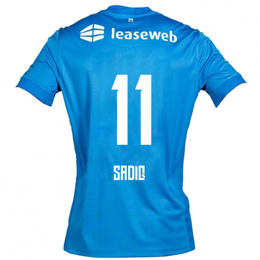 Danxen Hombre Camiseta Ibrahim Sadiq #11 Azul Blanco 2ª Equipación 2025/26 La Camisa