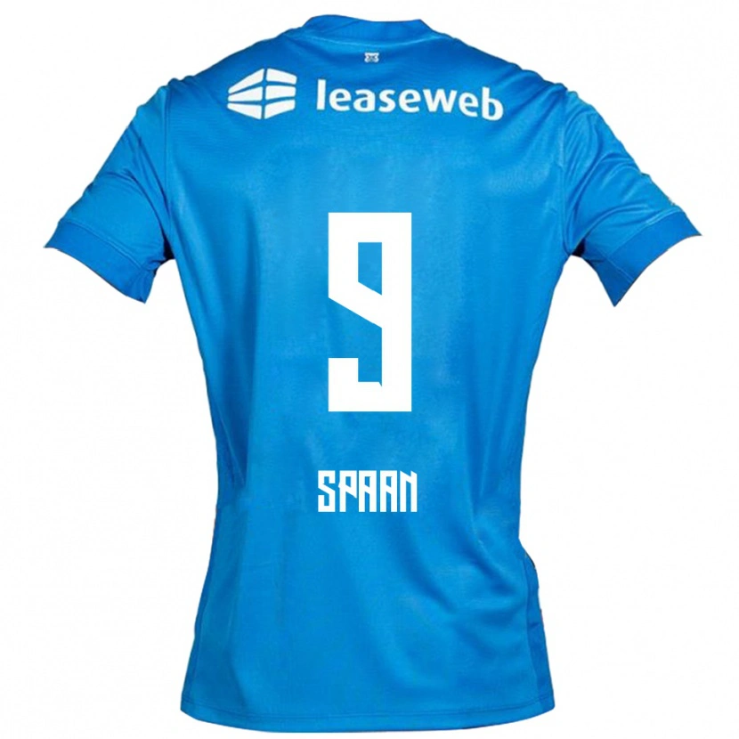 Danxen Hombre Camiseta Floor Spaan #9 Azul Blanco 2ª Equipación 2025/26 La Camisa