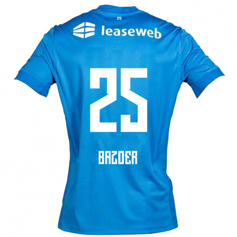 Danxen Hombre Camiseta Riechedly Bazoer #25 Azul Blanco 2ª Equipación 2025/26 La Camisa