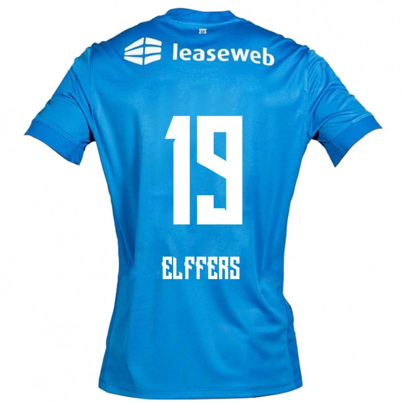 Danxen Hombre Camiseta Timme Elffers #19 Azul Blanco 2ª Equipación 2025/26 La Camisa