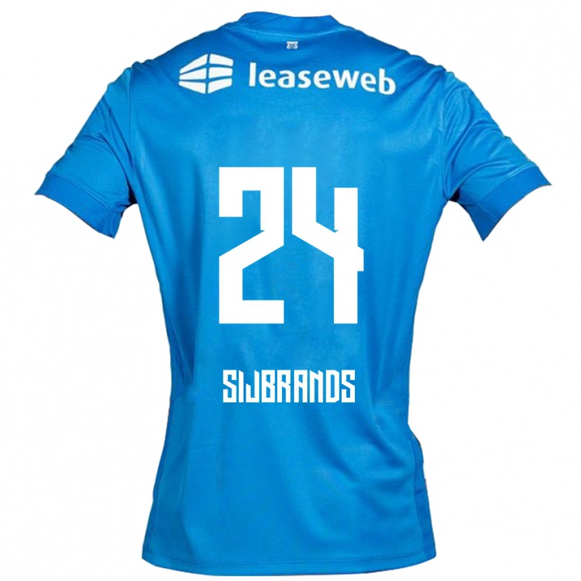 Danxen Hombre Camiseta Julian Sijbrands #24 Azul Blanco 2ª Equipación 2025/26 La Camisa