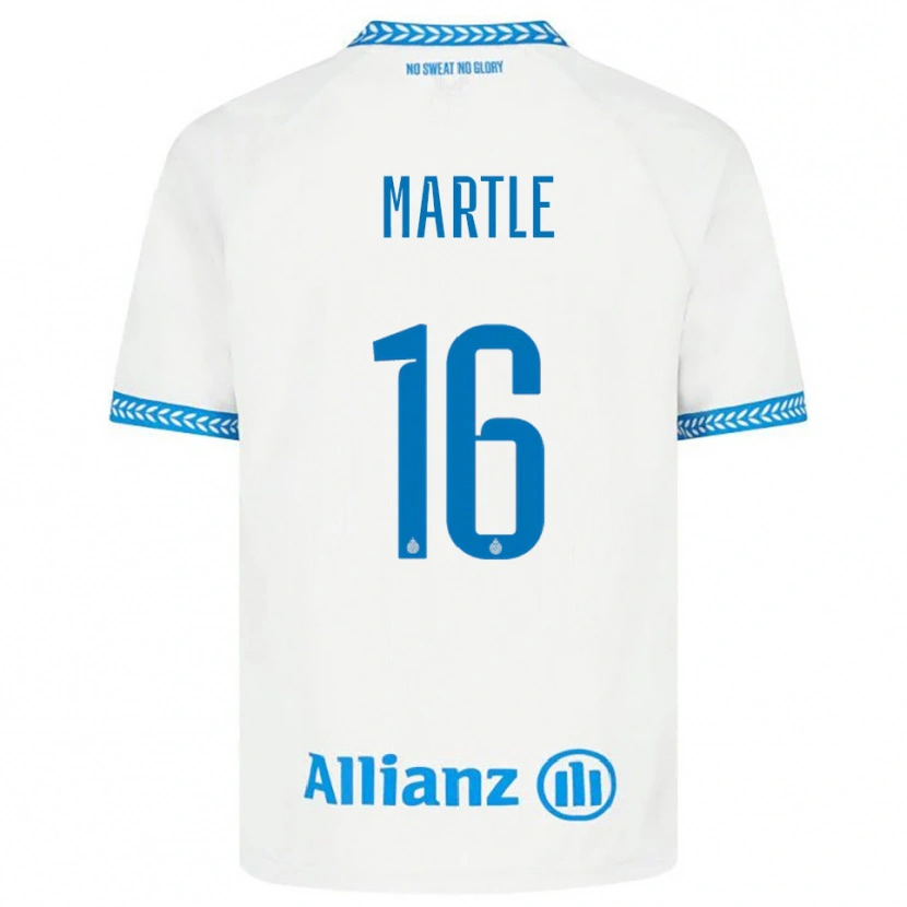 Danxen Hombre Camiseta Margaux Martlé #16 Azul Blanco 2ª Equipación 2025/26 La Camisa