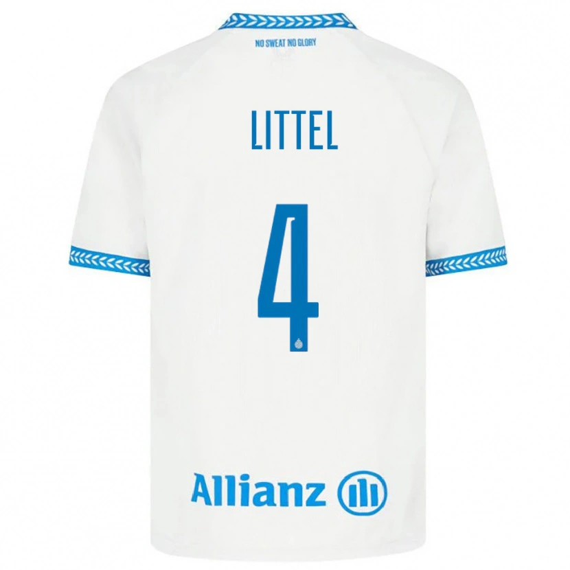 Danxen Hombre Camiseta Amy Littel #4 Azul Blanco 2ª Equipación 2025/26 La Camisa