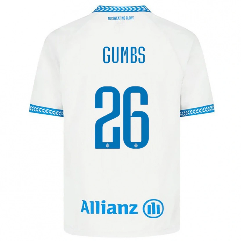 Danxen Hombre Camiseta Aisse Gumbs #26 Azul Blanco 2ª Equipación 2025/26 La Camisa