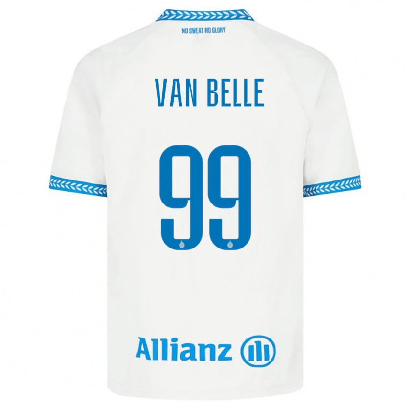 Danxen Hombre Camiseta Lyndsey Van Belle #99 Azul Blanco 2ª Equipación 2025/26 La Camisa
