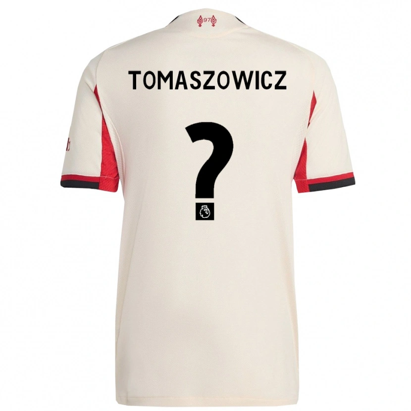 Danxen Hombre Camiseta Aiden Tomaszowicz #0 Blanco Negro 2ª Equipación 2025/26 La Camisa