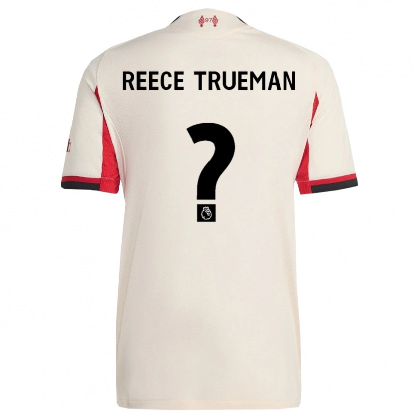 Danxen Hombre Camiseta Reece Trueman #0 Blanco Negro 2ª Equipación 2025/26 La Camisa