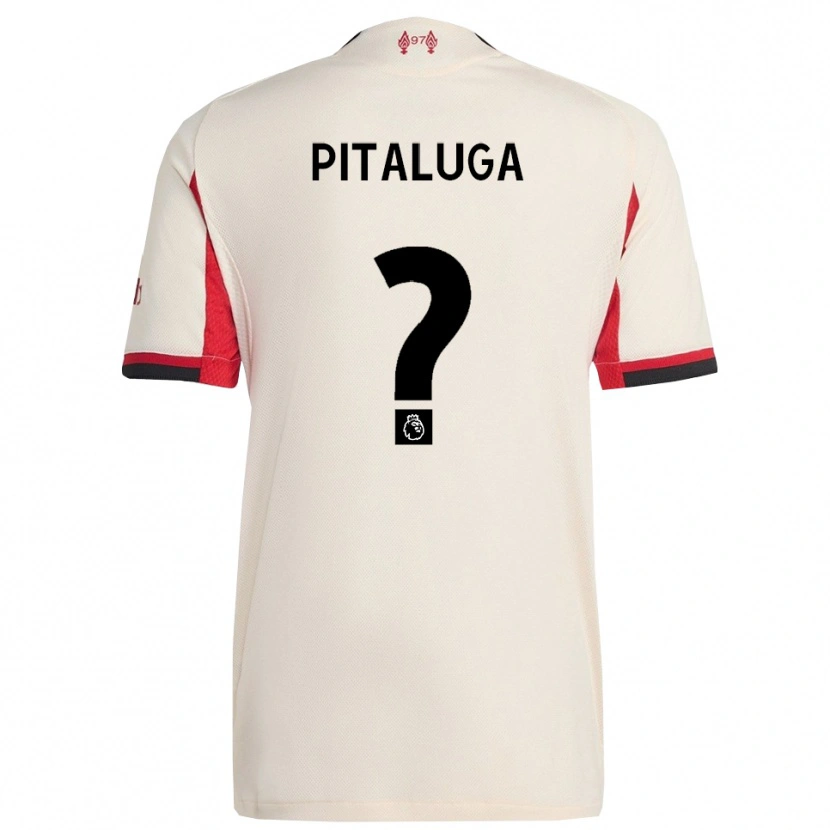 Danxen Hombre Camiseta Marcelo Pitaluga #0 Blanco Negro 2ª Equipación 2025/26 La Camisa