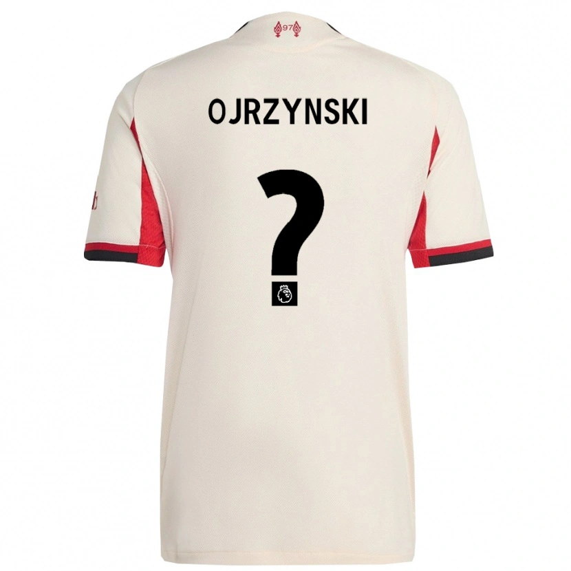 Danxen Hombre Camiseta Jakub Ojrzynski #0 Blanco Negro 2ª Equipación 2025/26 La Camisa