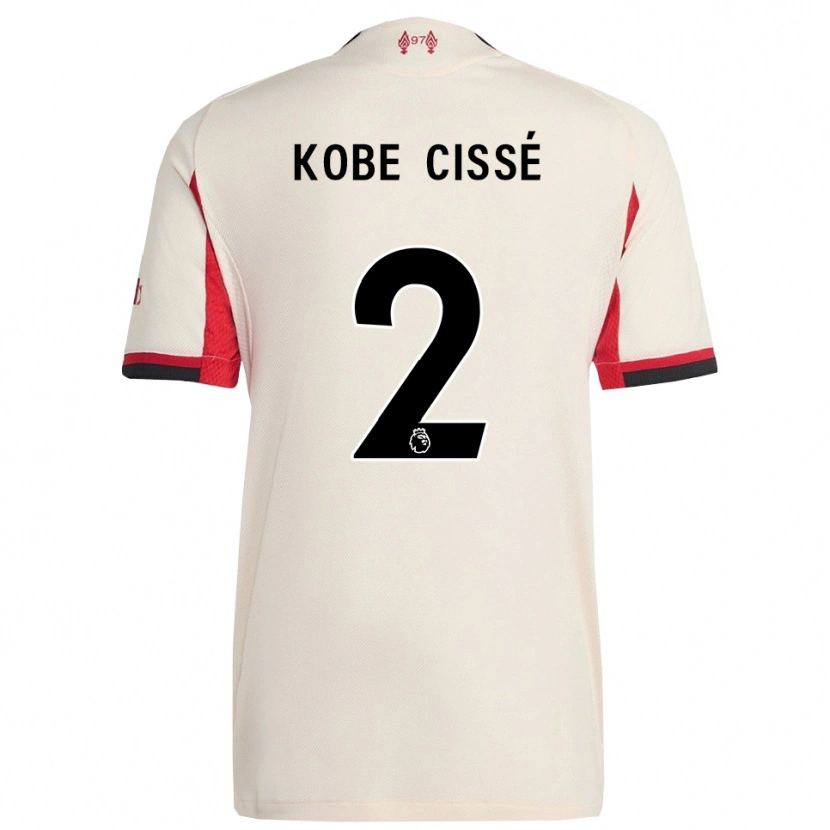 Danxen Hombre Camiseta Prince Kobe Cissé #2 Blanco Negro 2ª Equipación 2025/26 La Camisa