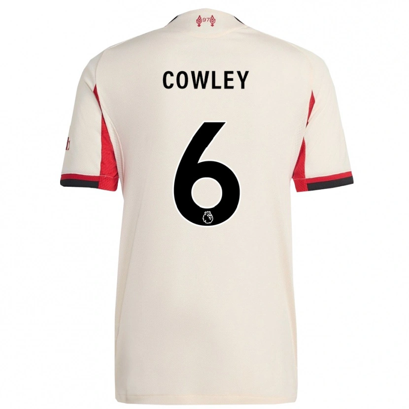 Danxen Hombre Camiseta Ryan Cowley #6 Blanco Negro 2ª Equipación 2025/26 La Camisa