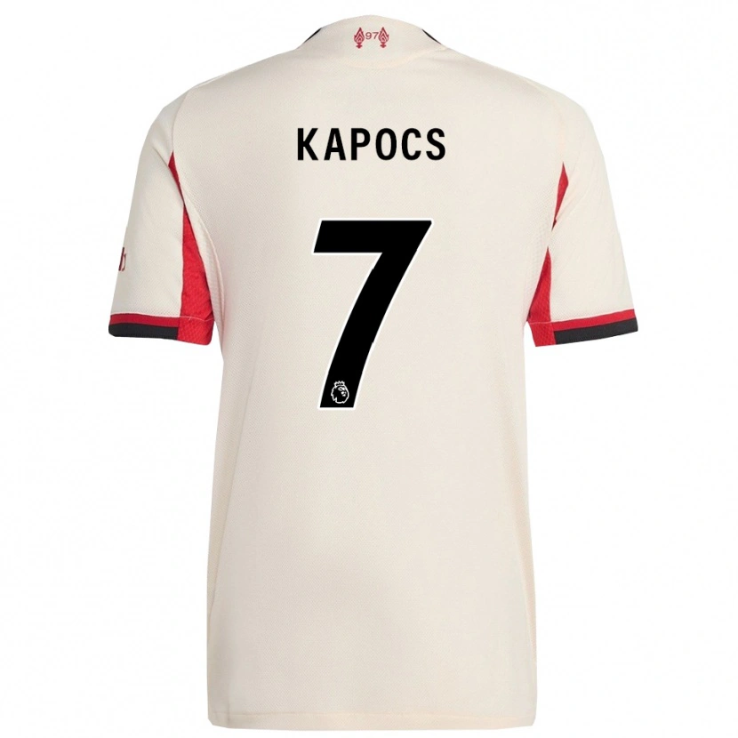 Danxen Hombre Camiseta Cornelia Kapocs #7 Blanco Negro 2ª Equipación 2025/26 La Camisa