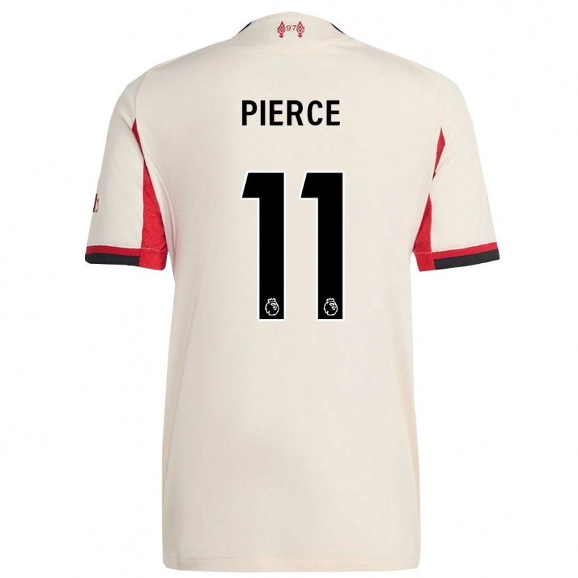 Danxen Hombre Camiseta Alfie Pierce #11 Blanco Negro 2ª Equipación 2025/26 La Camisa