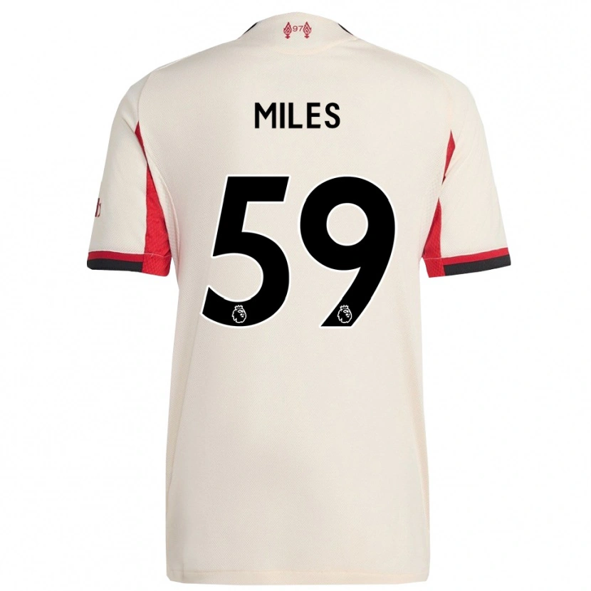 Danxen Hombre Camiseta Terence Miles #59 Blanco Negro 2ª Equipación 2025/26 La Camisa