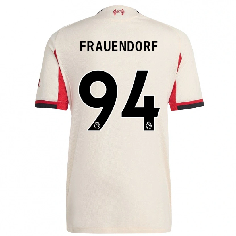 Danxen Hombre Camiseta Melkamu Frauendorf #94 Blanco Negro 2ª Equipación 2025/26 La Camisa