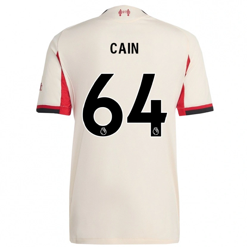 Danxen Hombre Camiseta Jake Cain #64 Blanco Negro 2ª Equipación 2025/26 La Camisa