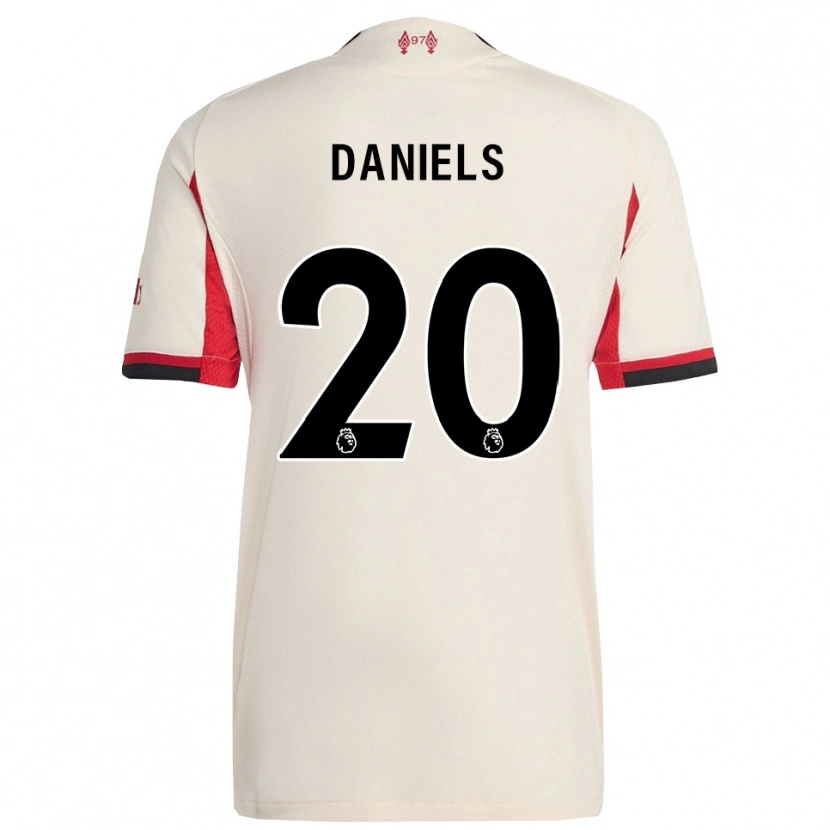 Danxen Hombre Camiseta Yana Daniels #20 Blanco Negro 2ª Equipación 2025/26 La Camisa