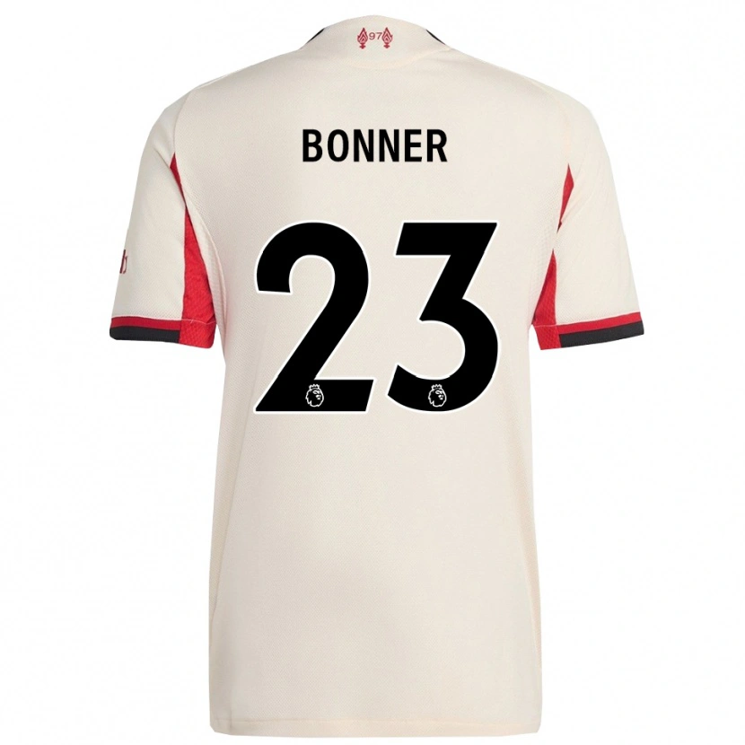 Danxen Hombre Camiseta Gemma Bonner #23 Blanco Negro 2ª Equipación 2025/26 La Camisa