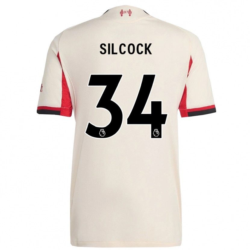 Danxen Hombre Camiseta Hannah Silcock #34 Blanco Negro 2ª Equipación 2025/26 La Camisa