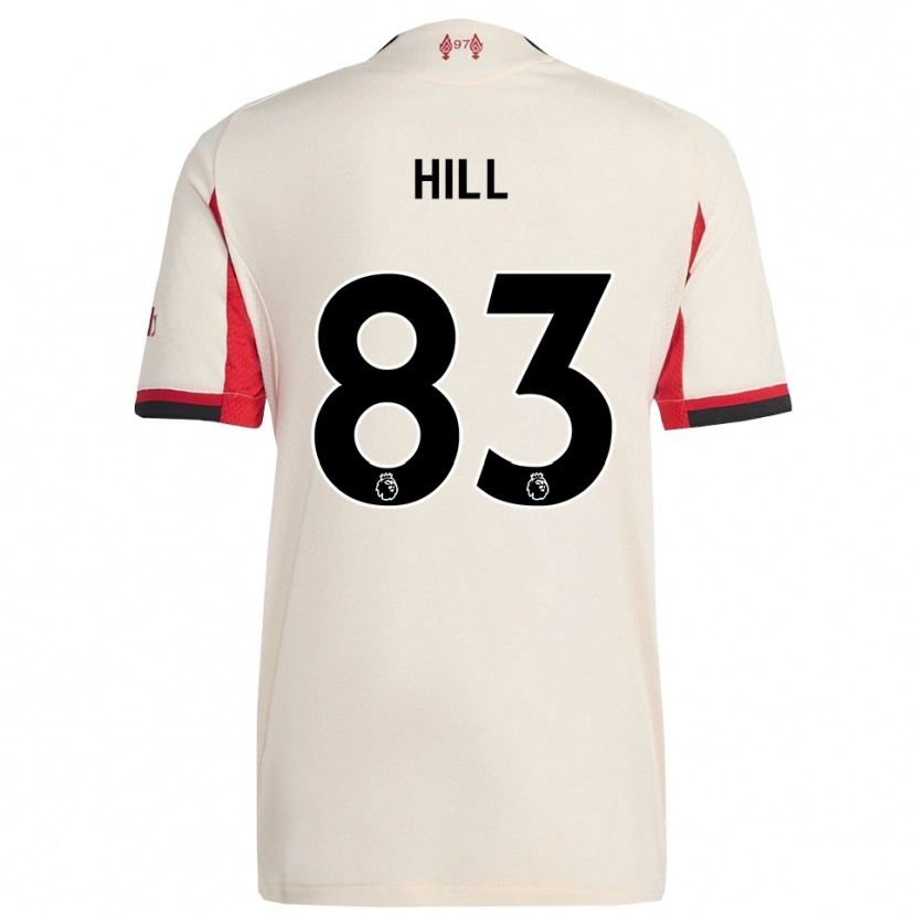 Danxen Hombre Camiseta Thomas Hill #83 Blanco Negro 2ª Equipación 2025/26 La Camisa