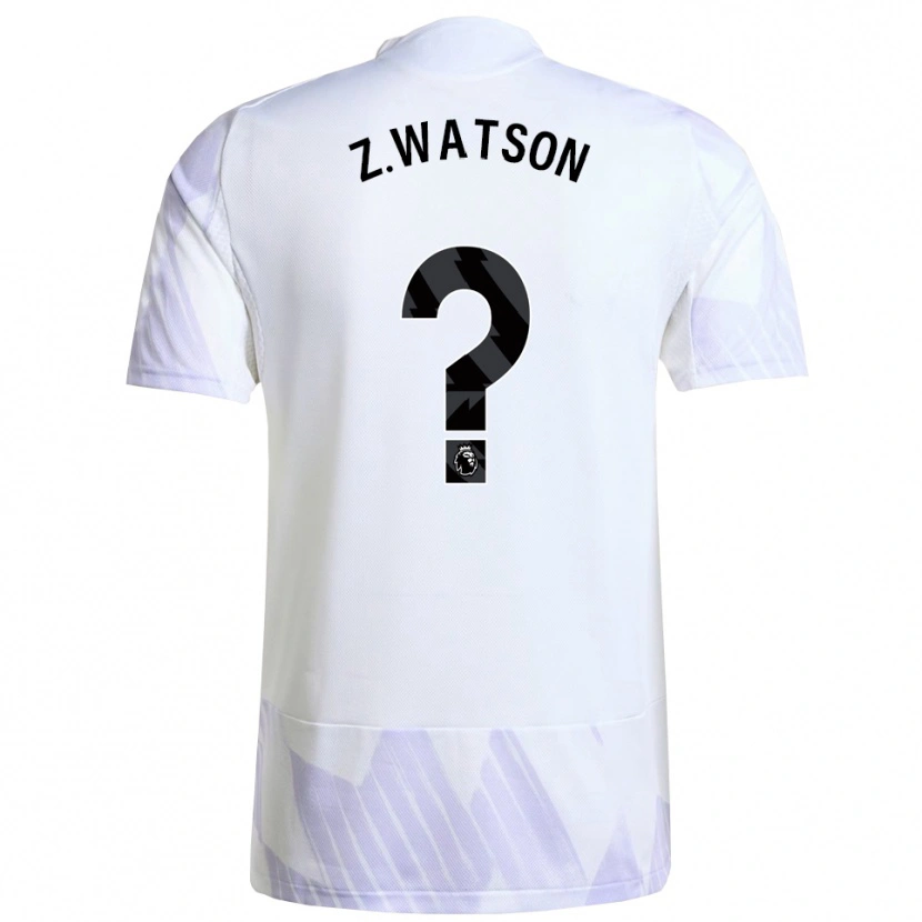 Danxen Hombre Camiseta Zac Watson #0 Blanco Púrpura Púrpura 2ª Equipación 2025/26 La Camisa