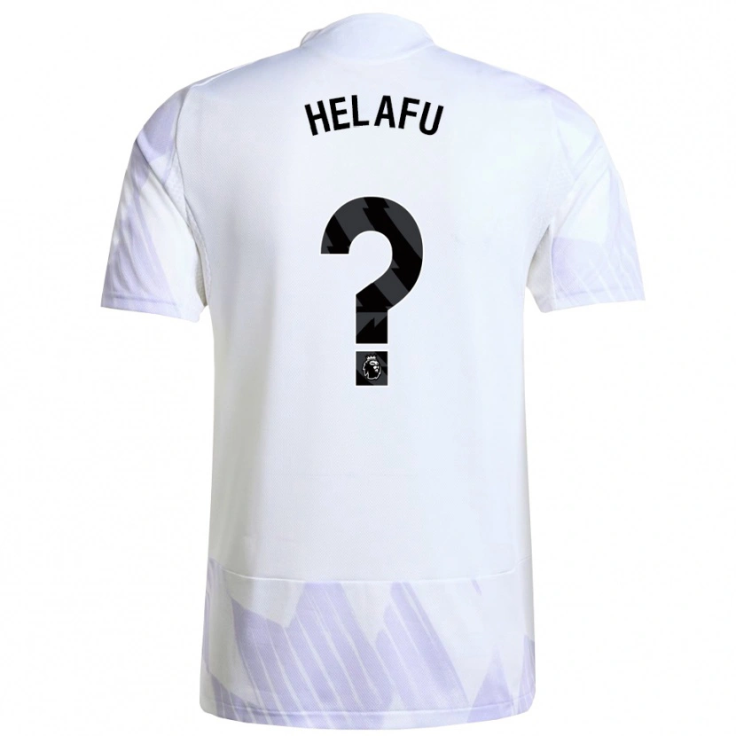 Danxen Hombre Camiseta Yuel Helafu #0 Blanco Púrpura Púrpura 2ª Equipación 2025/26 La Camisa