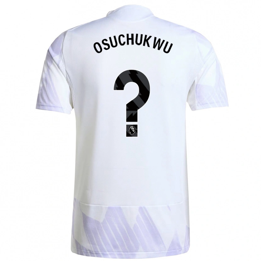 Danxen Hombre Camiseta Darlington Osuchukwu #0 Blanco Púrpura Púrpura 2ª Equipación 2025/26 La Camisa