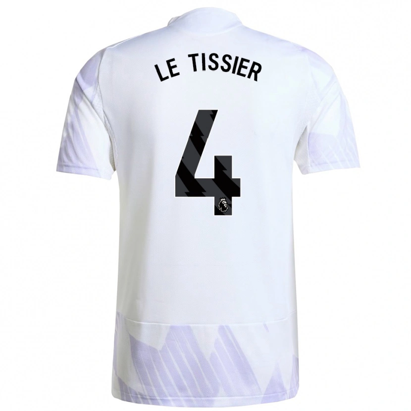 Danxen Hombre Camiseta Maya Le Tissier #4 Blanco Púrpura Púrpura 2ª Equipación 2025/26 La Camisa