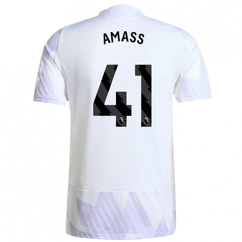 Danxen Hombre Camiseta Harry Amass #41 Blanco Púrpura Púrpura 2ª Equipación 2025/26 La Camisa