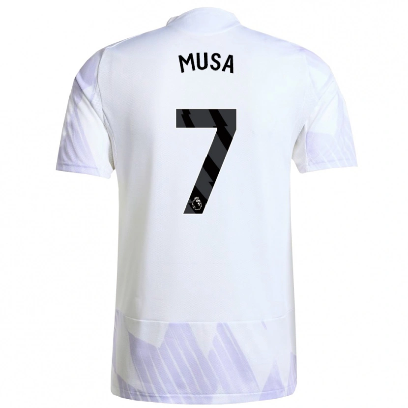 Danxen Hombre Camiseta Victor Musa #7 Blanco Púrpura Púrpura 2ª Equipación 2025/26 La Camisa