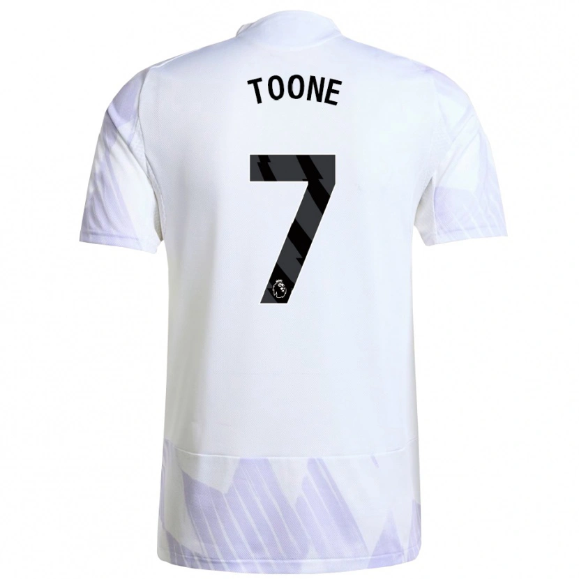 Danxen Hombre Camiseta Ella Toone #7 Blanco Púrpura Púrpura 2ª Equipación 2025/26 La Camisa