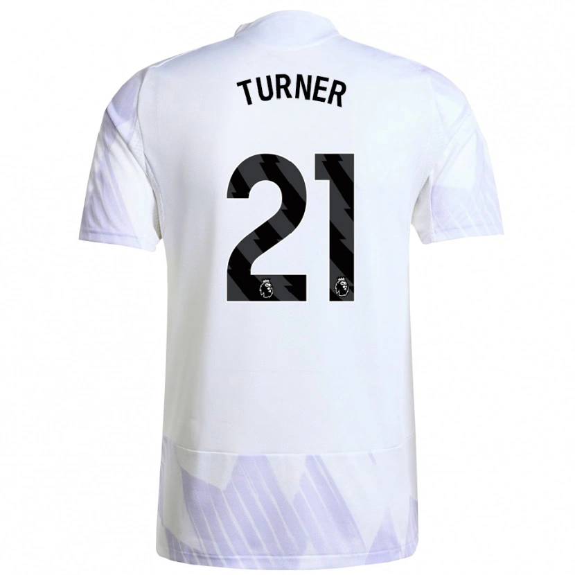 Danxen Hombre Camiseta Millie Turner #21 Blanco Púrpura Púrpura 2ª Equipación 2025/26 La Camisa